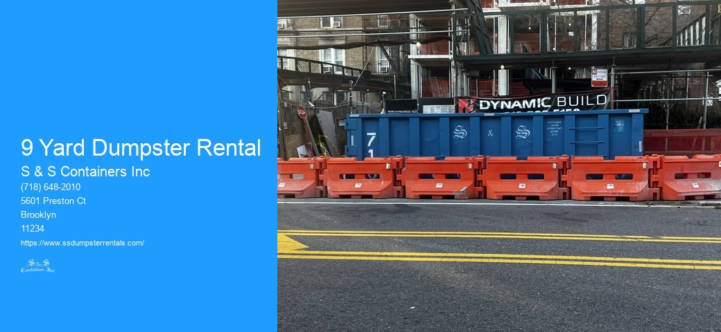 9 Yard Dumpster Rental