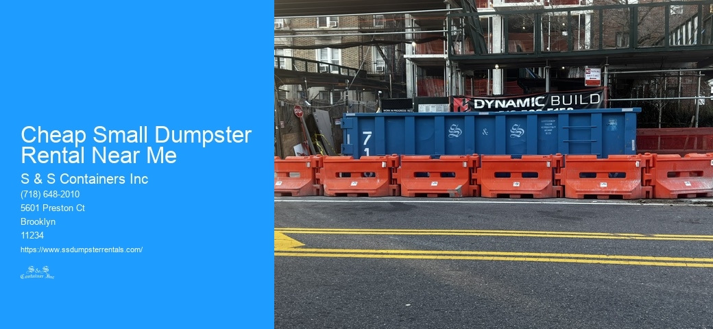Cheap Small Dumpster Rental Near Me