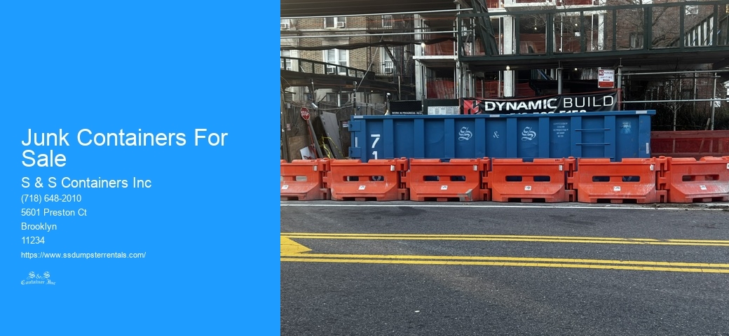 Junk Containers For Sale